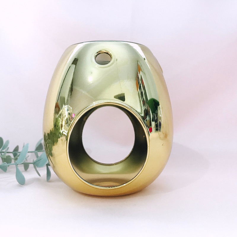 Glass Wax Burner Gold