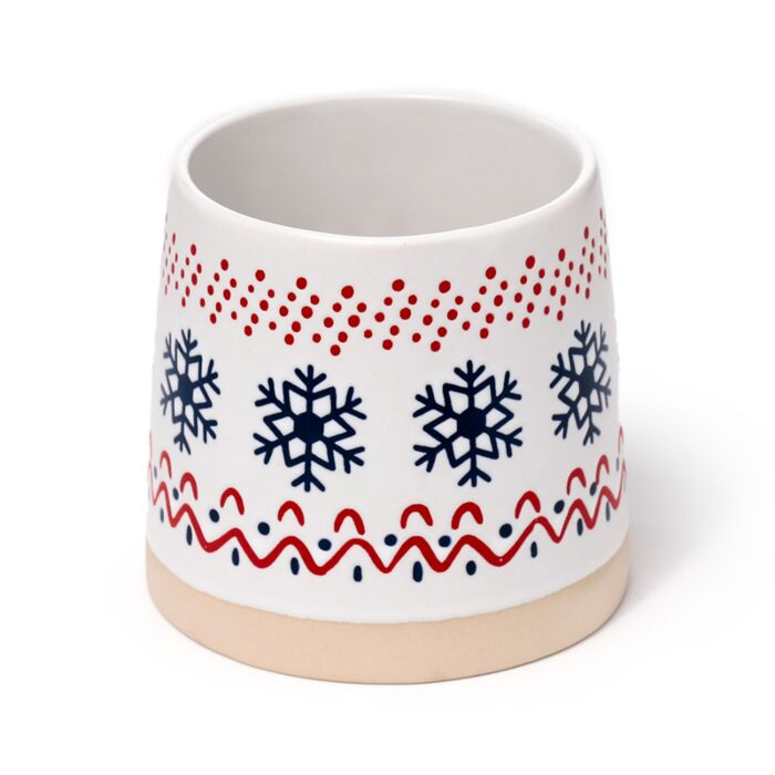 Snowflake Stoneware Mug