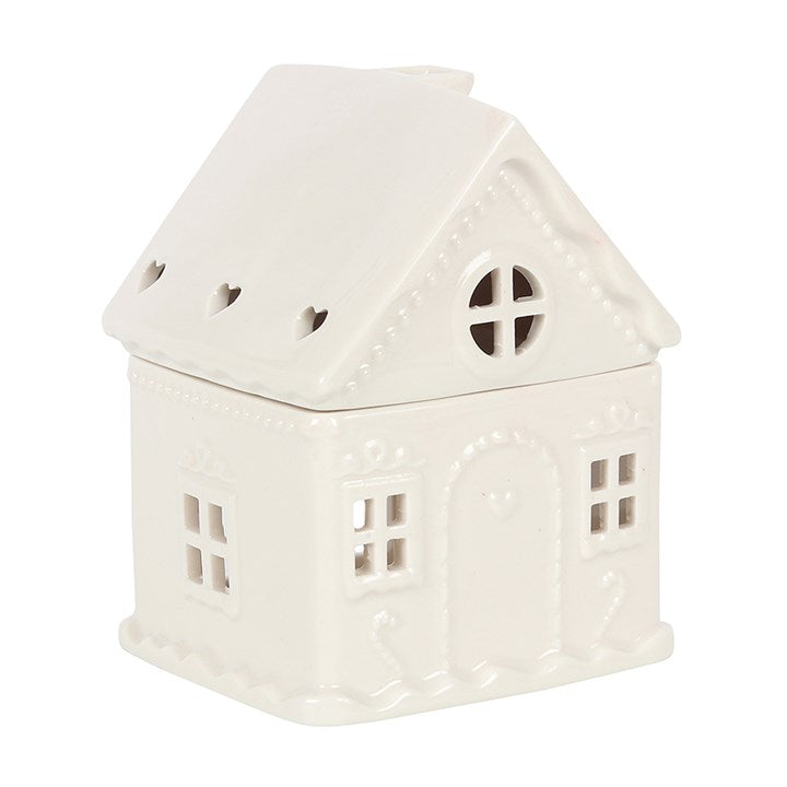 White Gingerbread House Burner