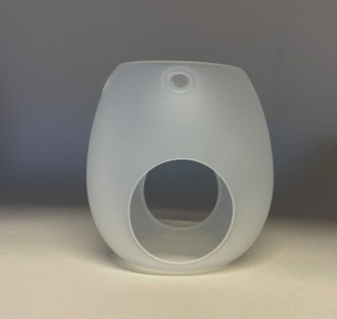 Glass Wax Burner Frosted White