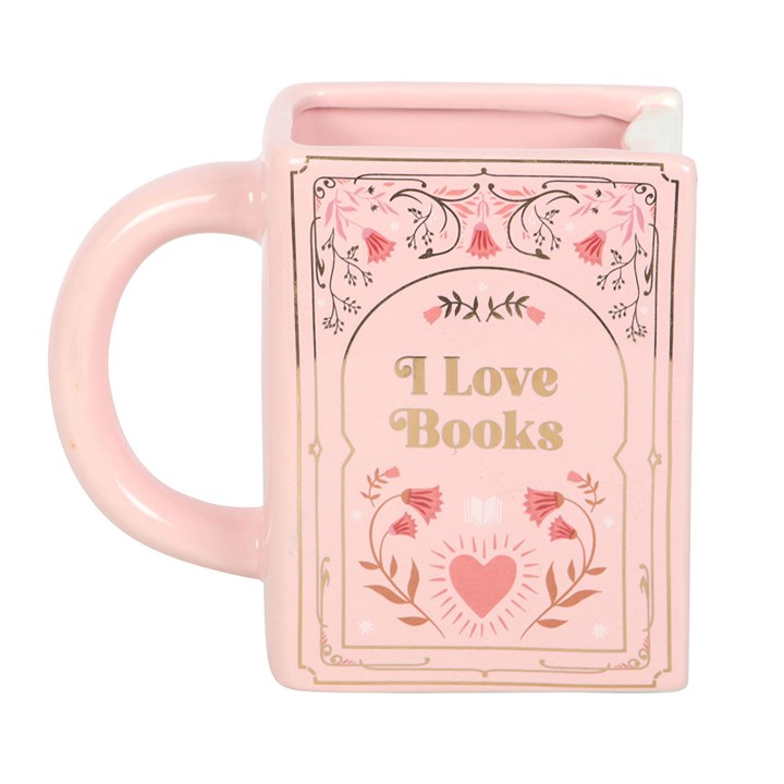 Pink Book Shaped Mug
