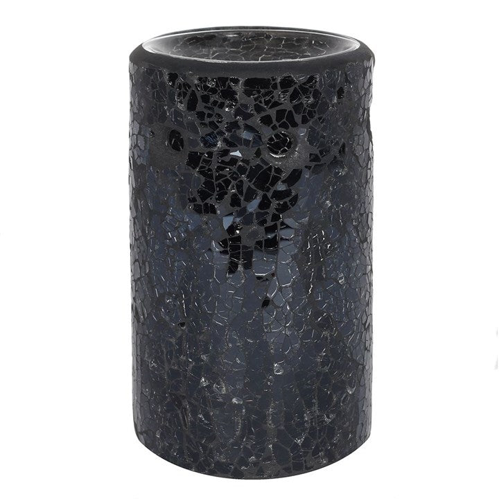 Pillar Crackle Burner Black