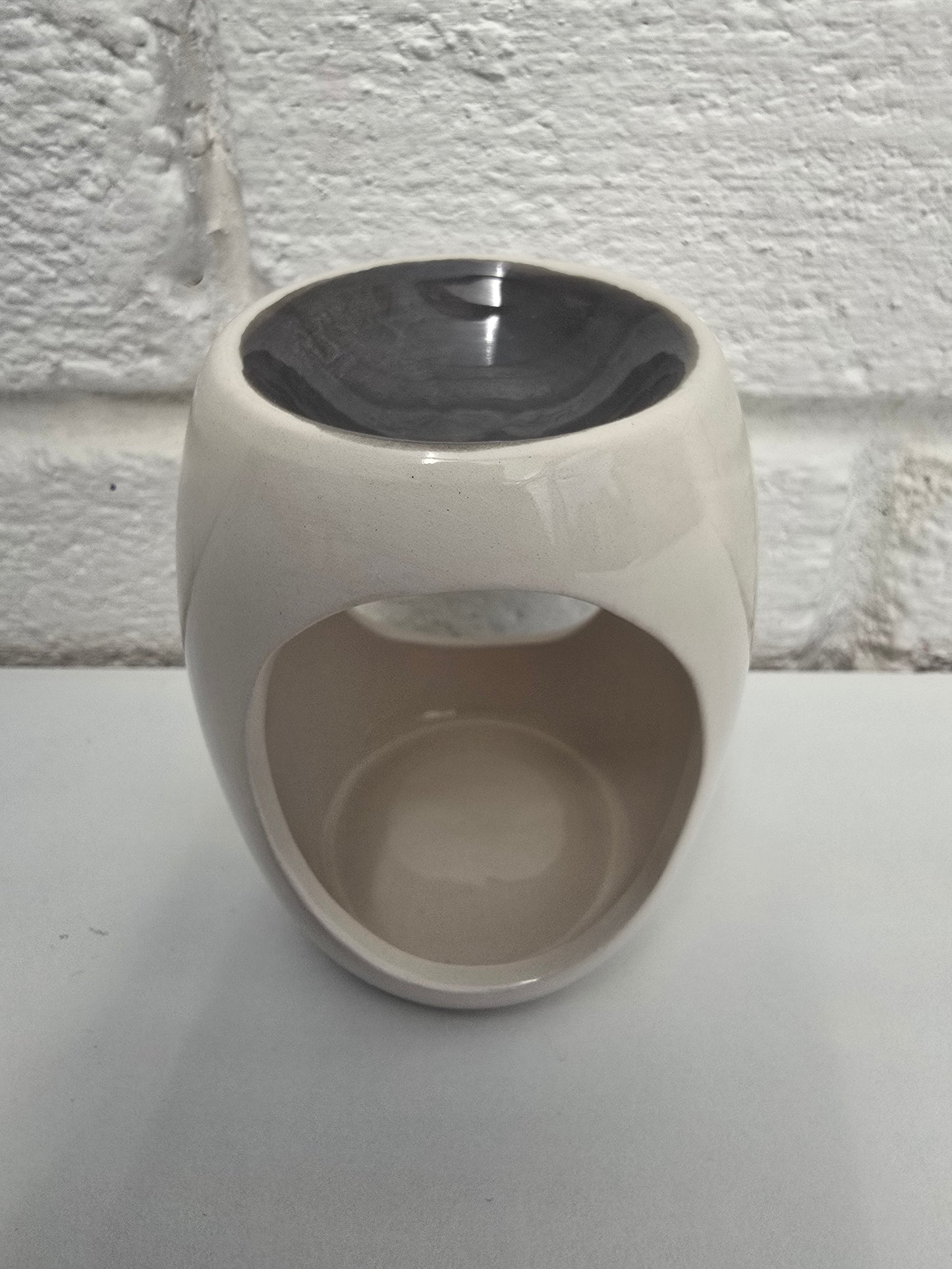 Small Simple Wax Burner Dark Grey