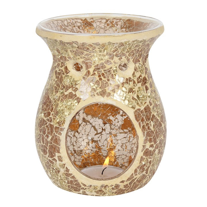 Large Crackle Burner Gold