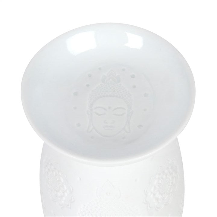 White Ceramic Buddha Burner