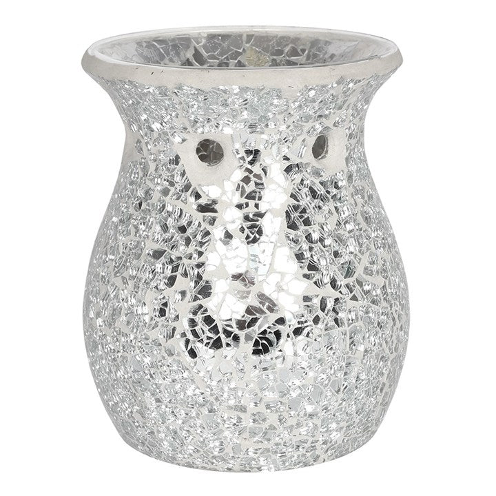 Large Crackle Burner Silver