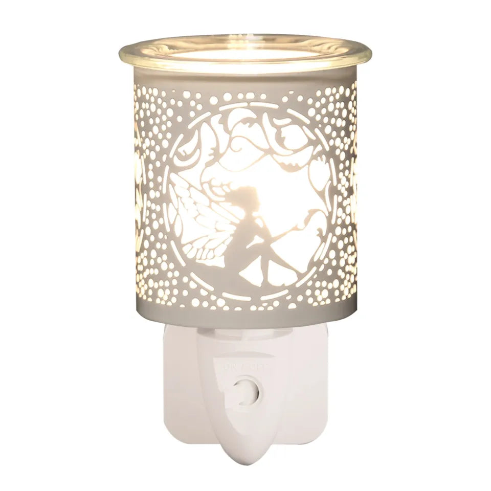 White Sitting Fairy Plug In