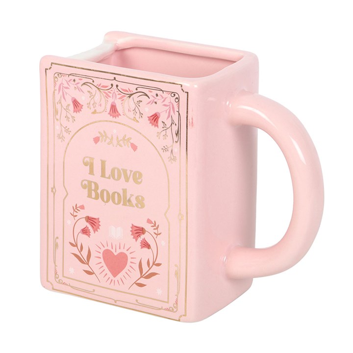 Pink Book Shaped Mug