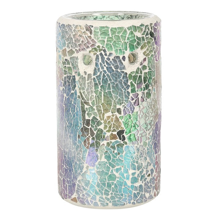 Pillar Crackle Burner Light Blue