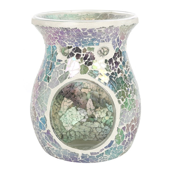 Large Crackle Burner Light Blue