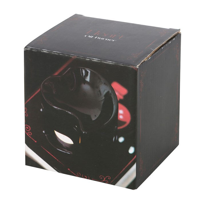 Small Black Heart Shaped Burner