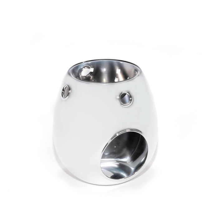 Glass Wax Burner Silver