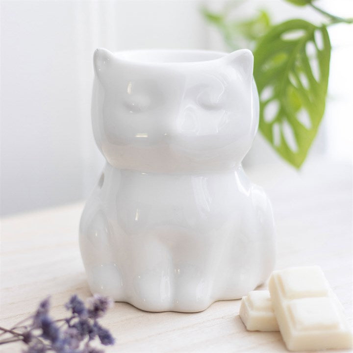 Shiny White Cat Burner
