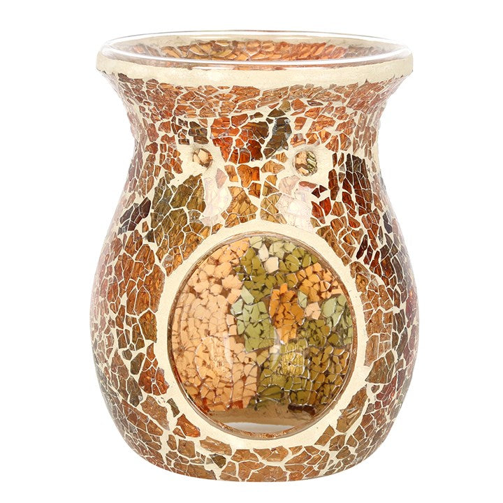 Large Crackle Burner Brown