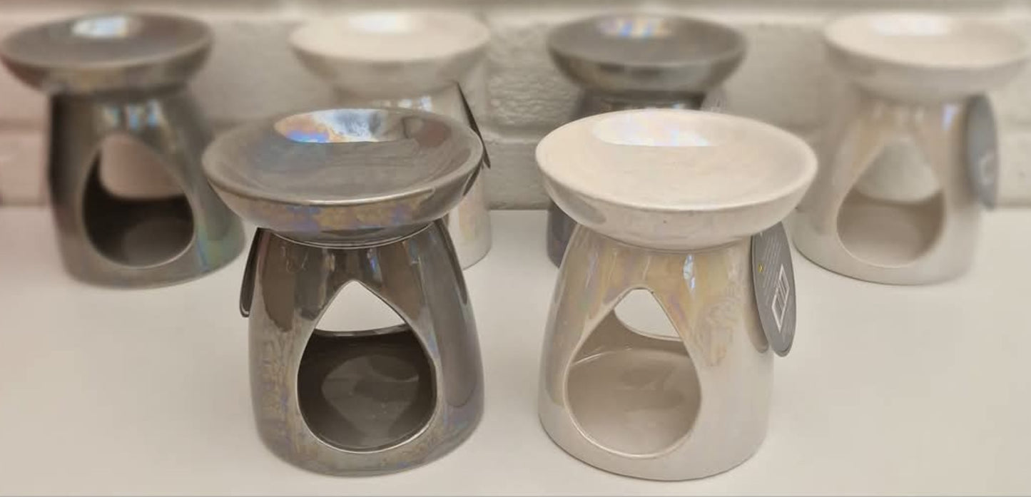 White Pearlescent Burner