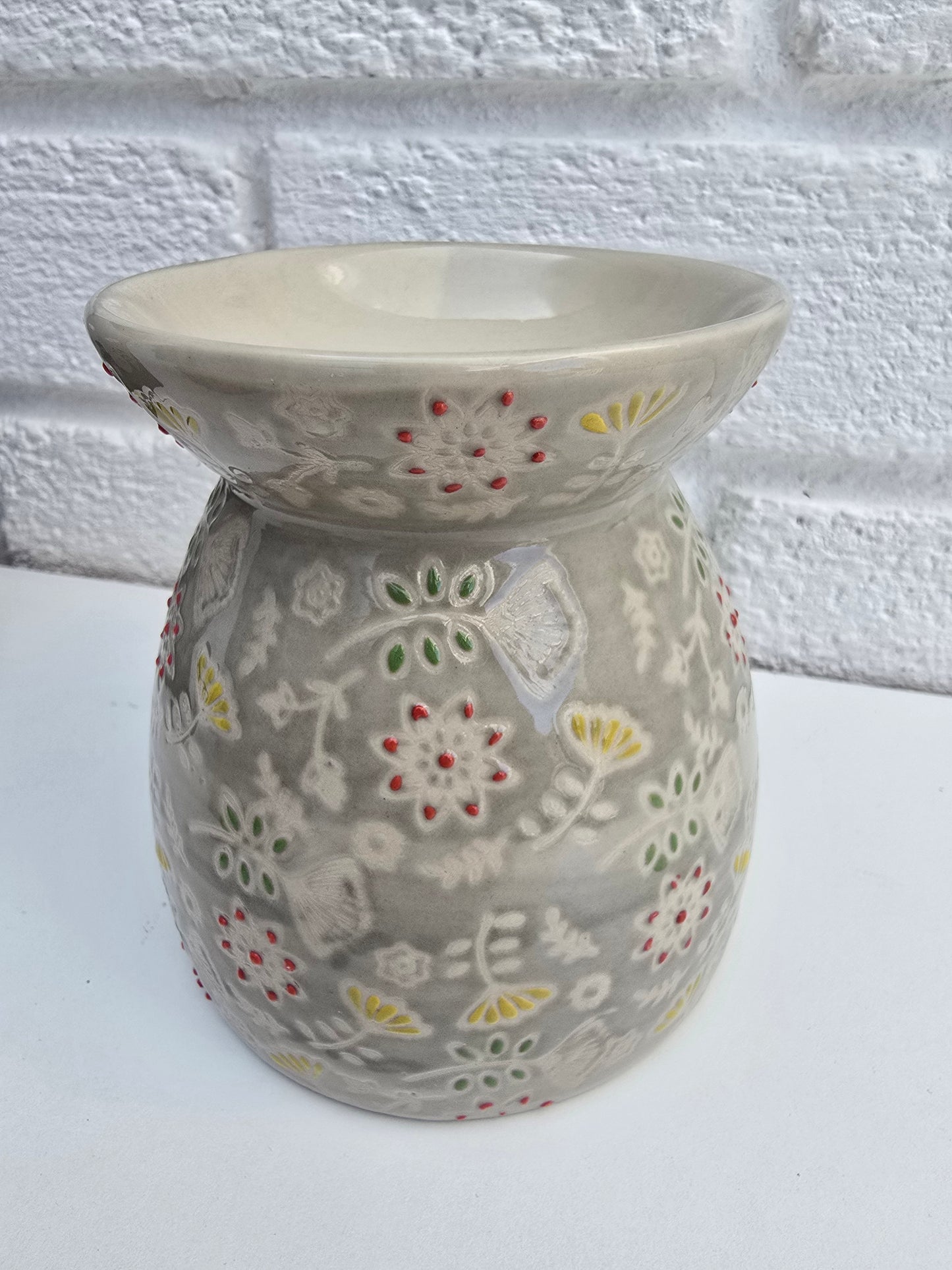 Ditsy Floral Burner Grey