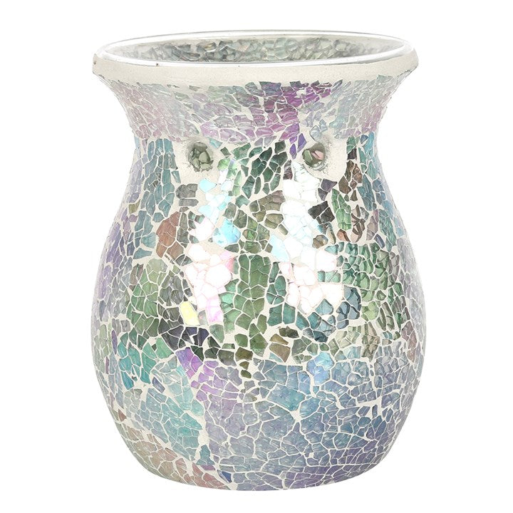 Large Crackle Burner Light Blue