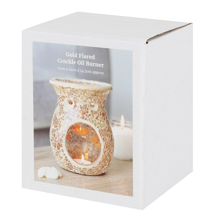Large Crackle Burner Gold