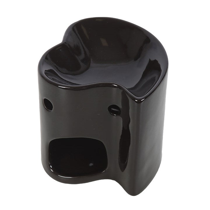 Small Black Heart Shaped Burner