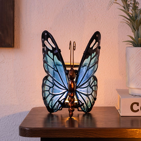 Butterfly Wax Burner Teal Blue