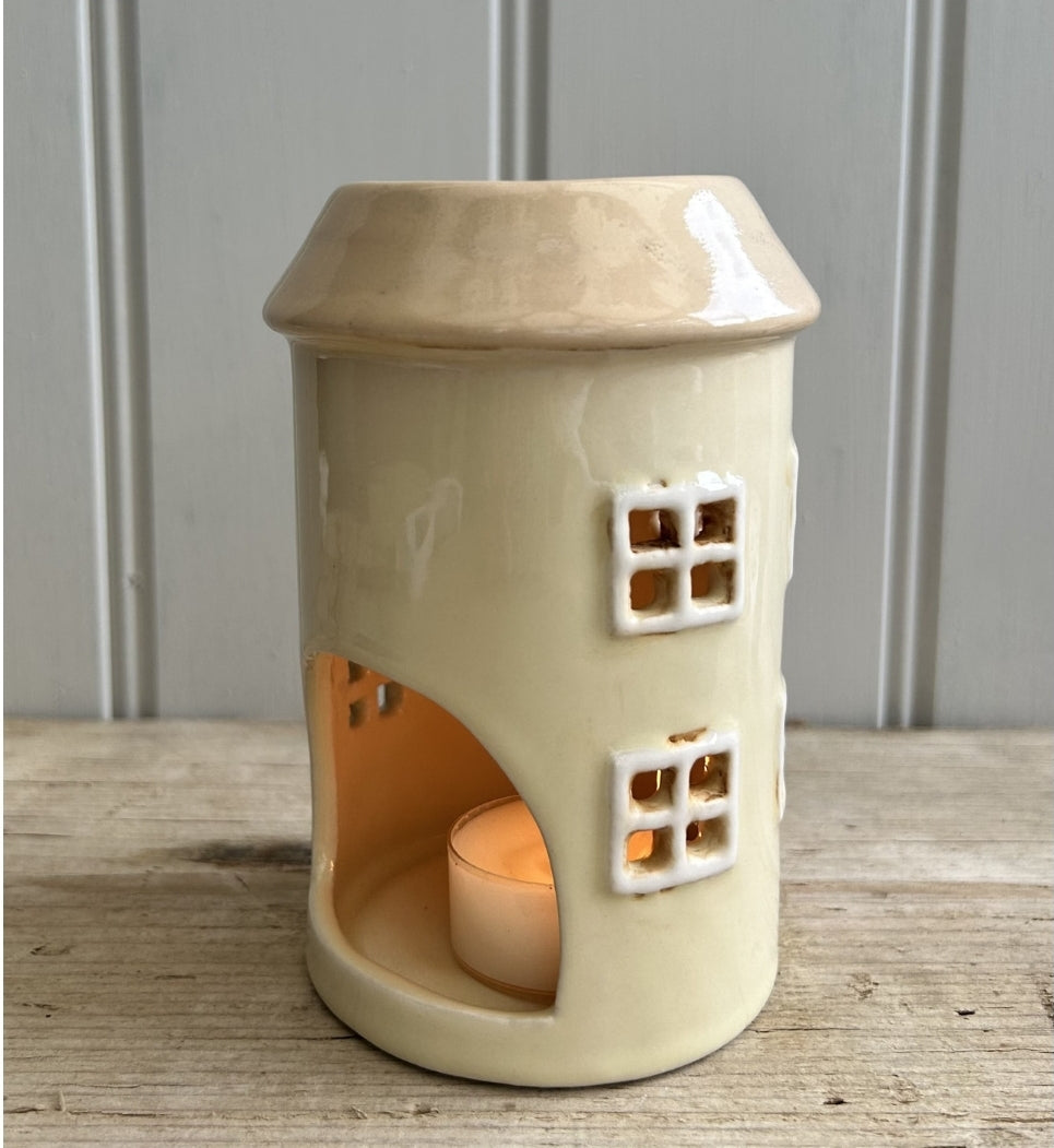 Cream Pottery House Burner