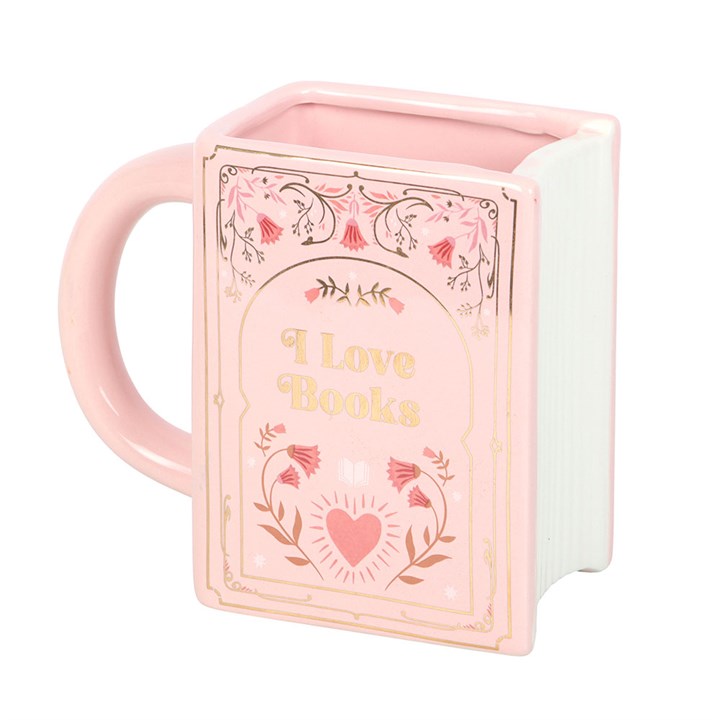 Pink Book Shaped Mug