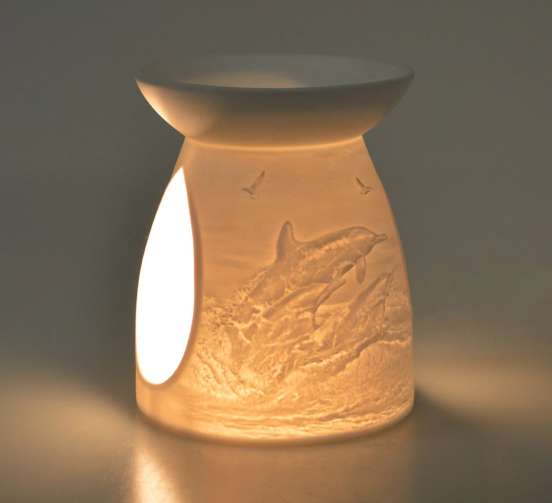 Porcelain Dolphin Burner