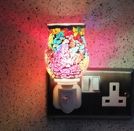 Rainbow Crackle Plug In