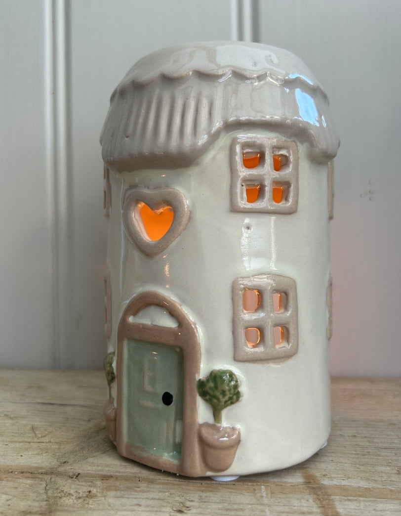 Taupe Pottery Rustic House