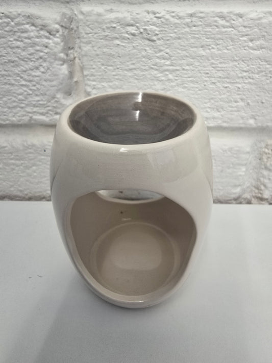 Small Simple Wax Burner Mid Grey