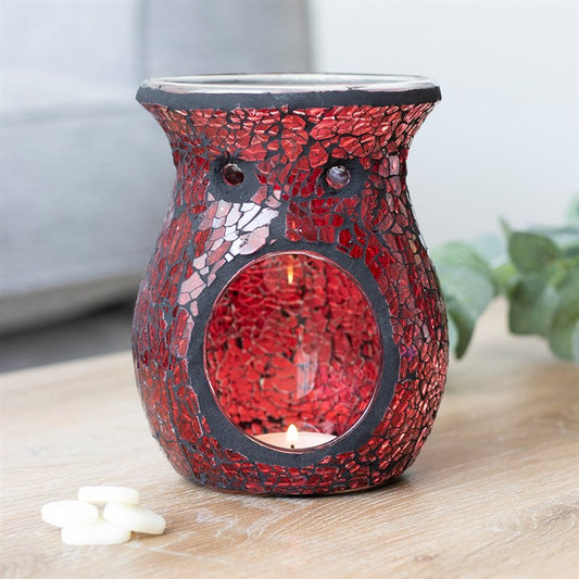 Large Crackle Burner Red