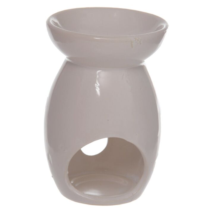 White Teardrop Cut Out Burner