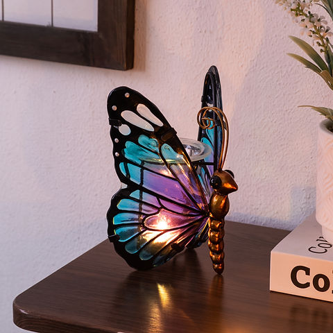 Butterfly Wax Burner Teal Purple