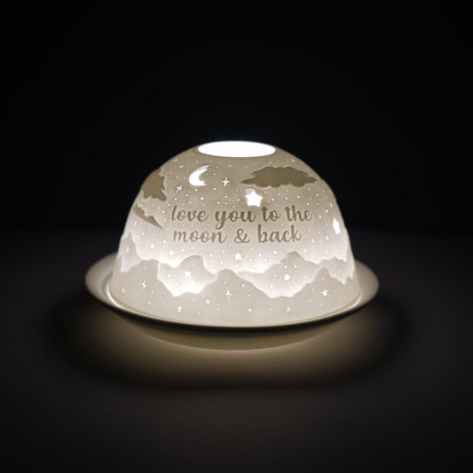 Moon & Back Tealight Dome