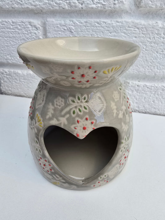 Ditsy Floral Burner Grey