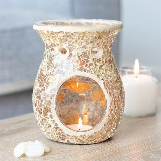 Large Crackle Burner Gold