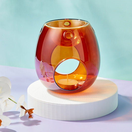 Glass Wax Burner Amber