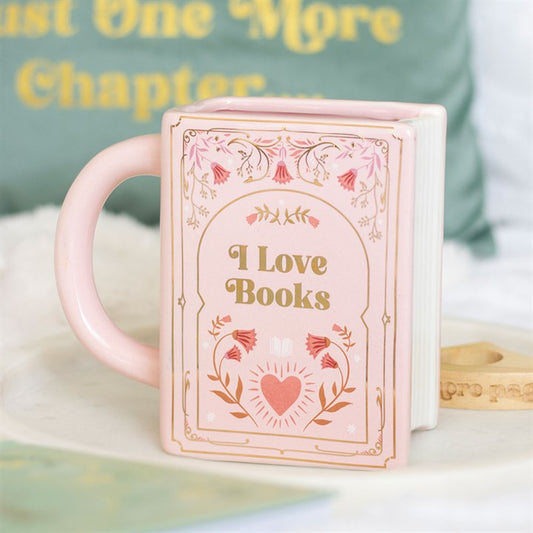 Pink Book Shaped Mug