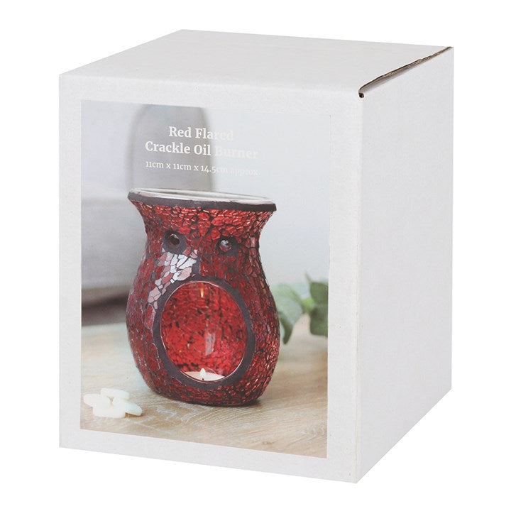 Large Crackle Burner Red