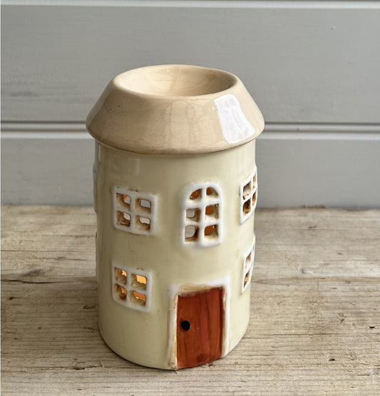 Cream Pottery House Burner