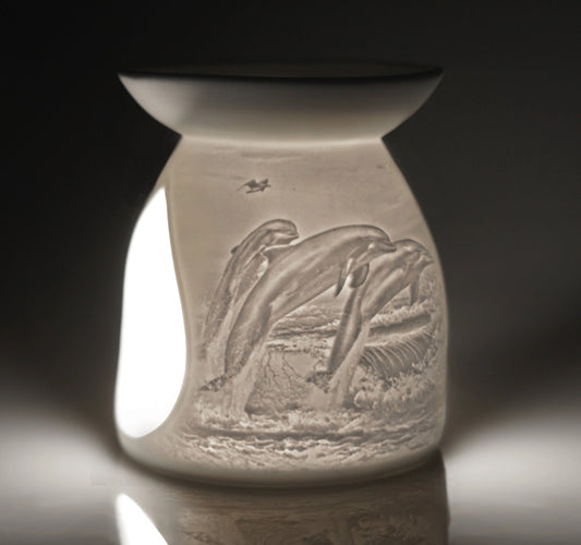 Porcelain Dolphin Burner