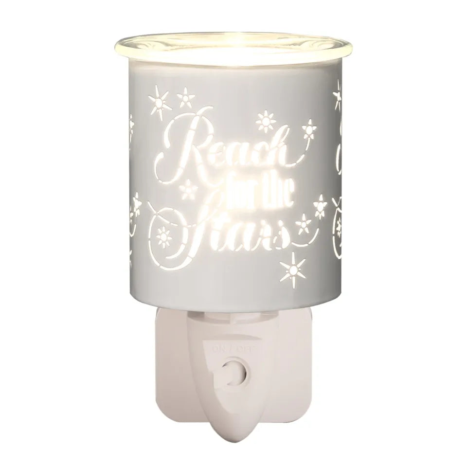 White Reach for the Stars Plug In