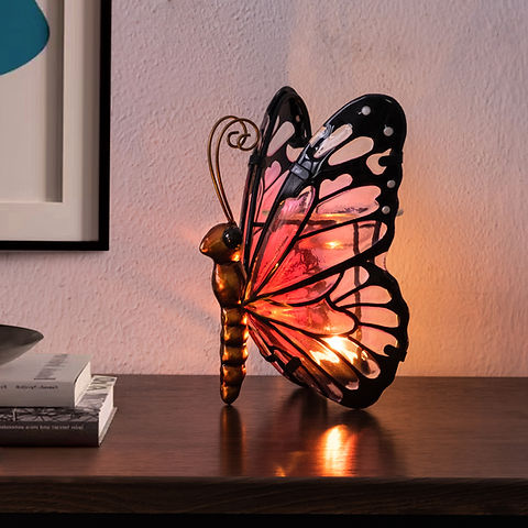 Butterfly Wax Burner Cerise
