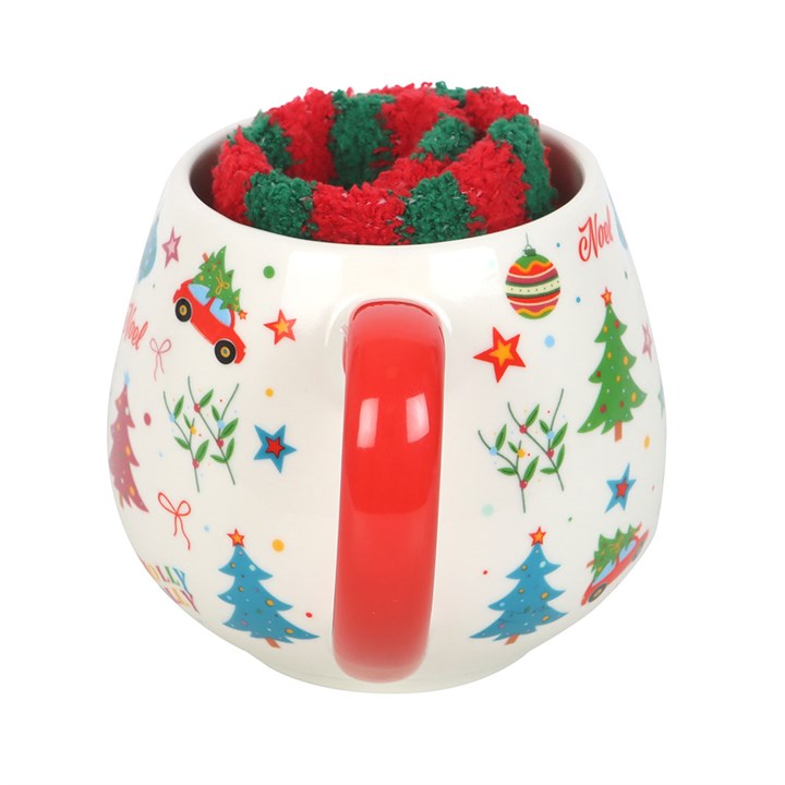 Christmas Mug with Socks