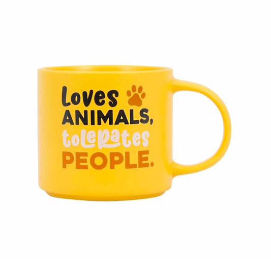 Loves Animals, Tolerates People Mug