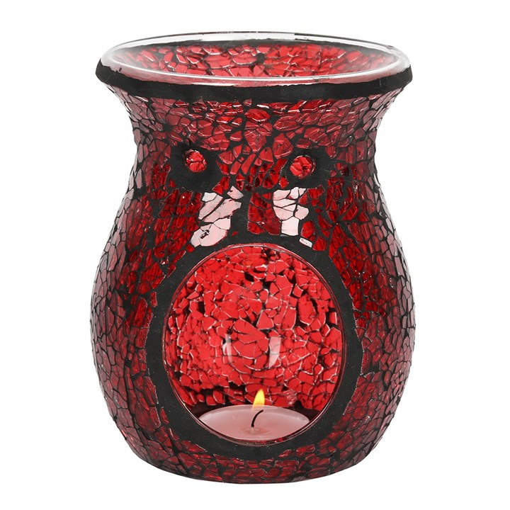 Large Crackle Burner Red