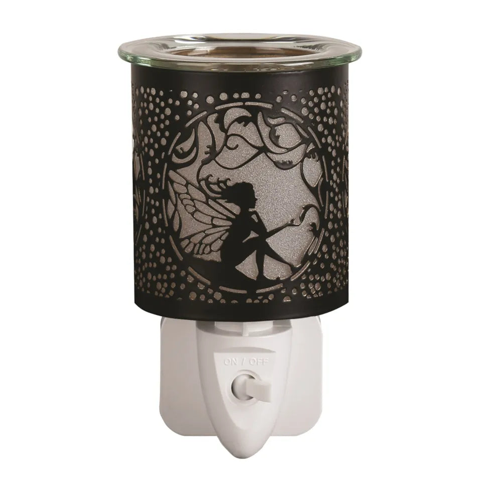 Sitting Fairy Plug In Burner Black