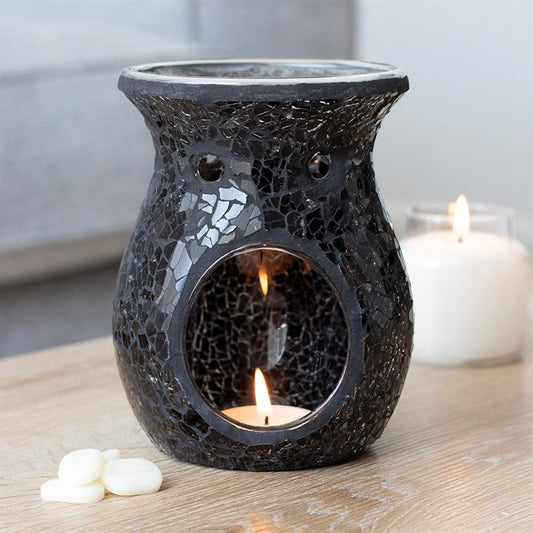 Large Crackle Burner Black