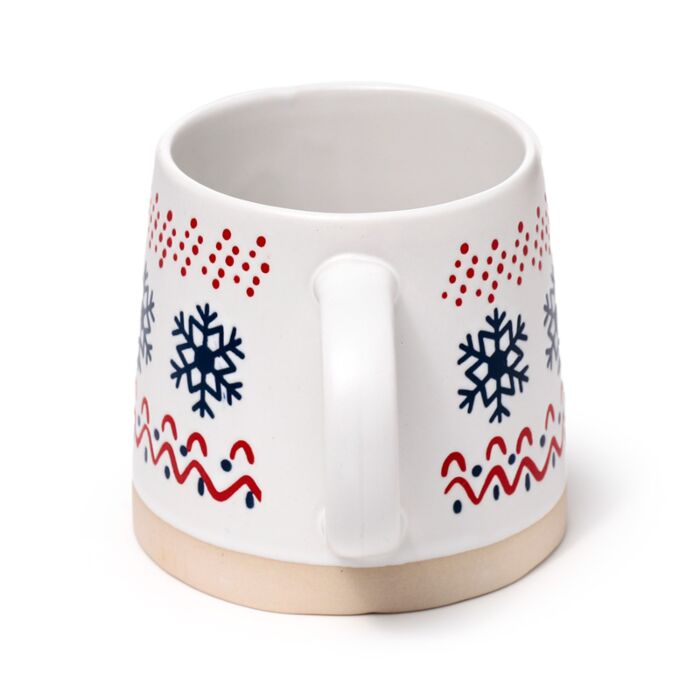 Snowflake Stoneware Mug