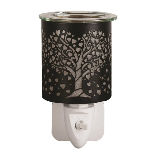 Heart Tree Plug In Black
